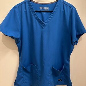 Grey's Anatomy by Barco Royal Blue V-Neck Scrub Top